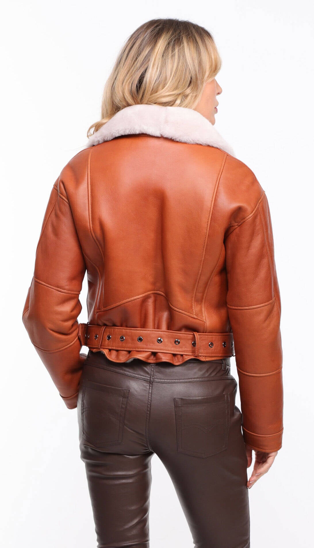 Mouton Shearling Biker Jas