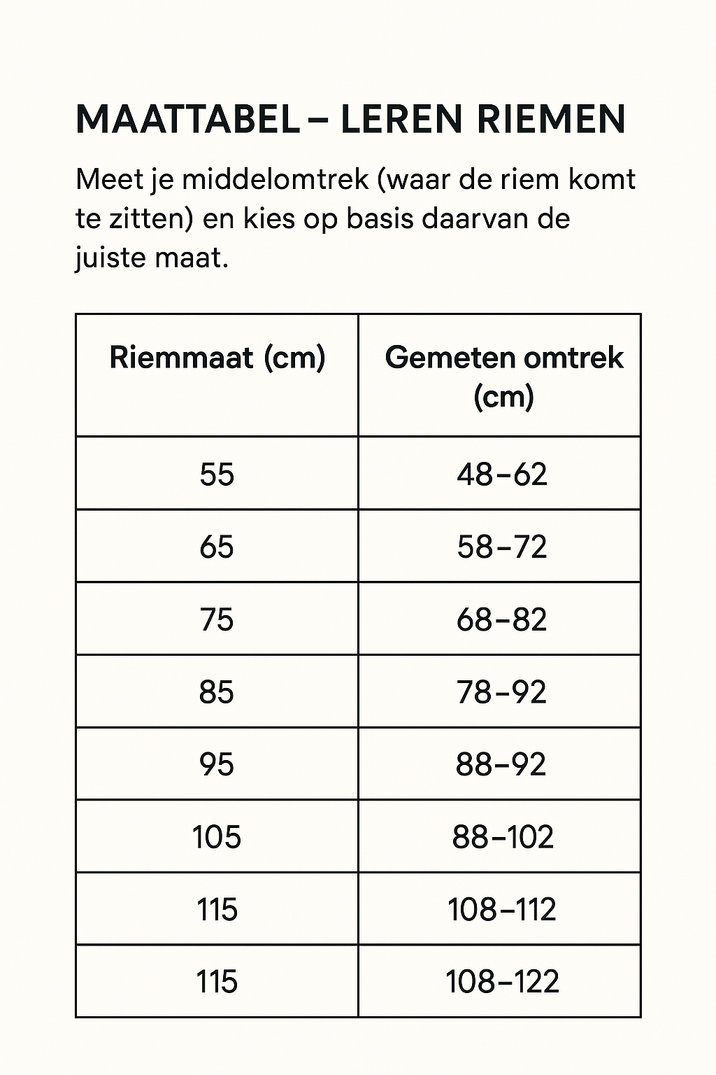Bovine Leder - 35mm Riem in Navy - Full Grained Leather