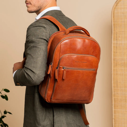 The Chesterfield Brand - Maggiore Leather Backpack - Cognac