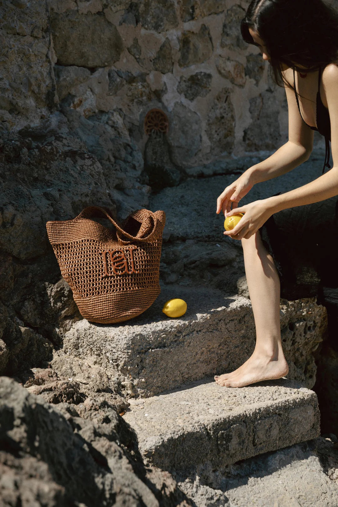 Palma Raffia Tote – Terracotta Bruin