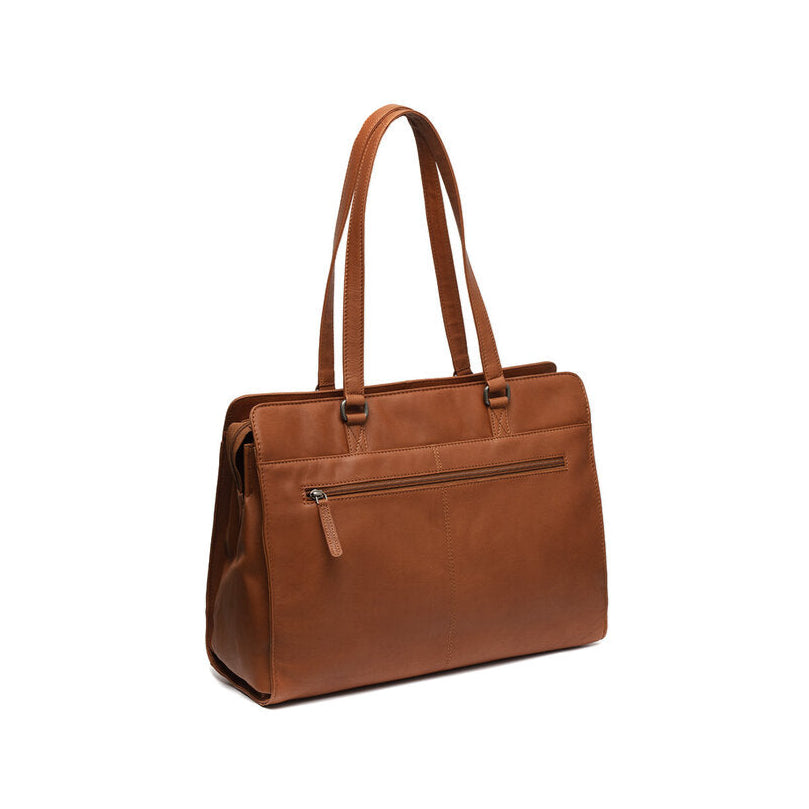 Leather shopper bag
