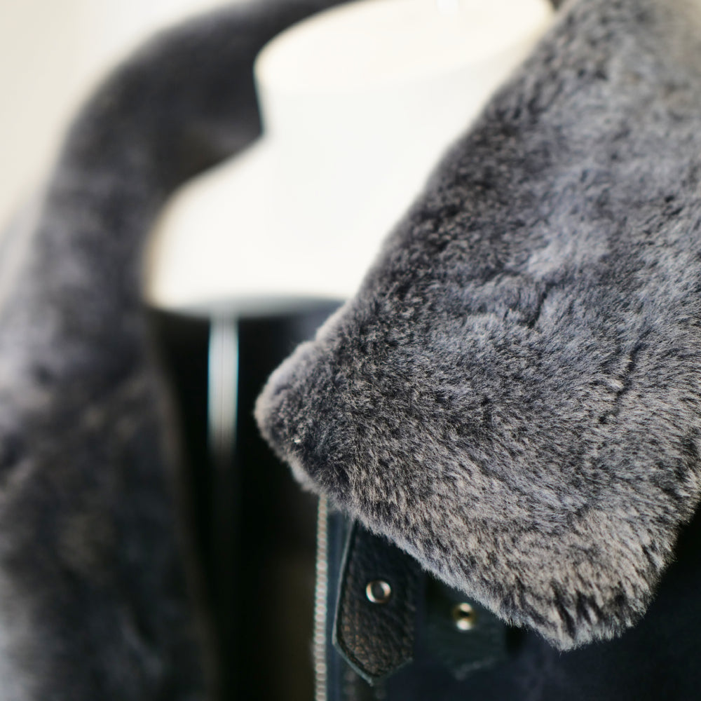 Mouton Shearling Biker