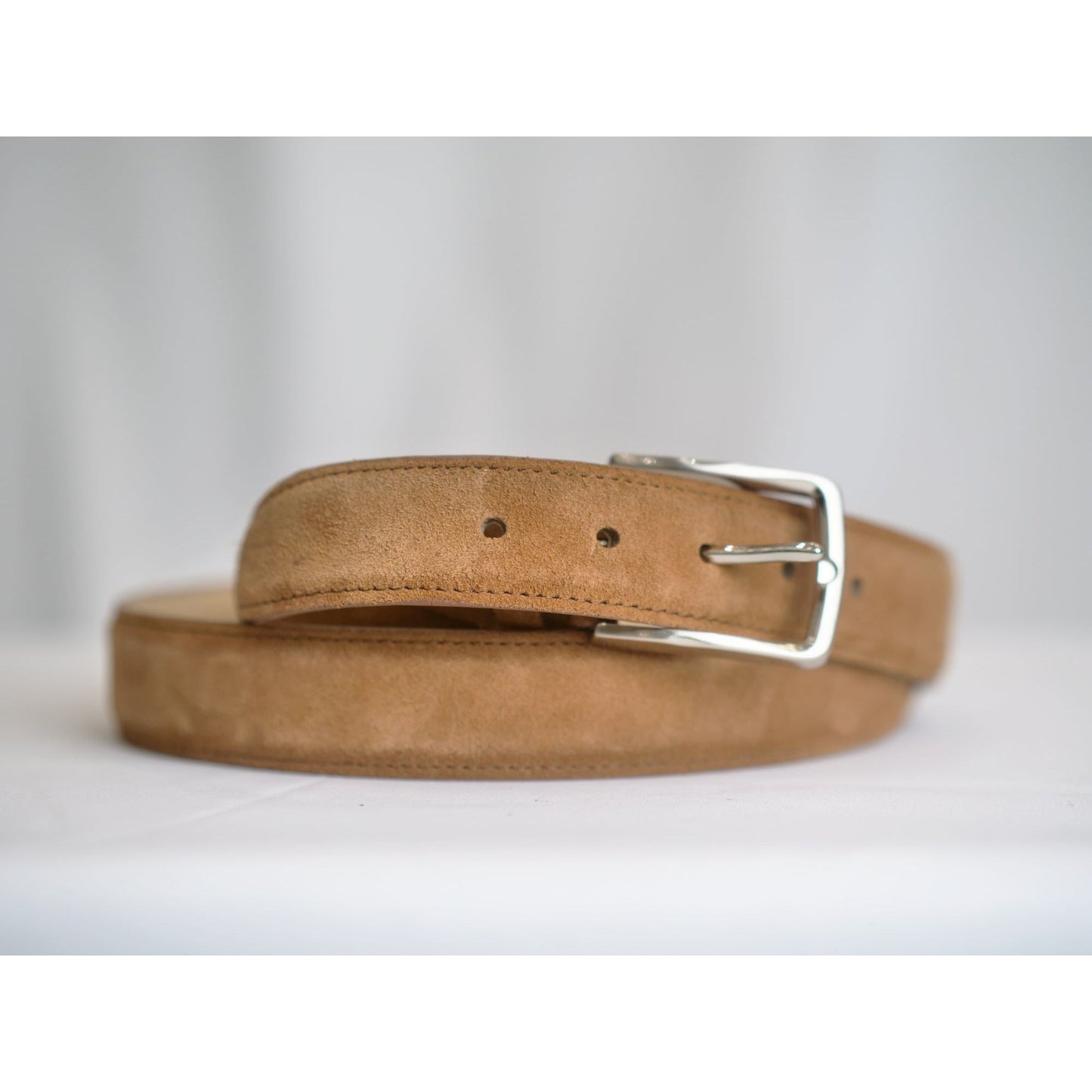 Suede Leather Belt - 35mm - Black