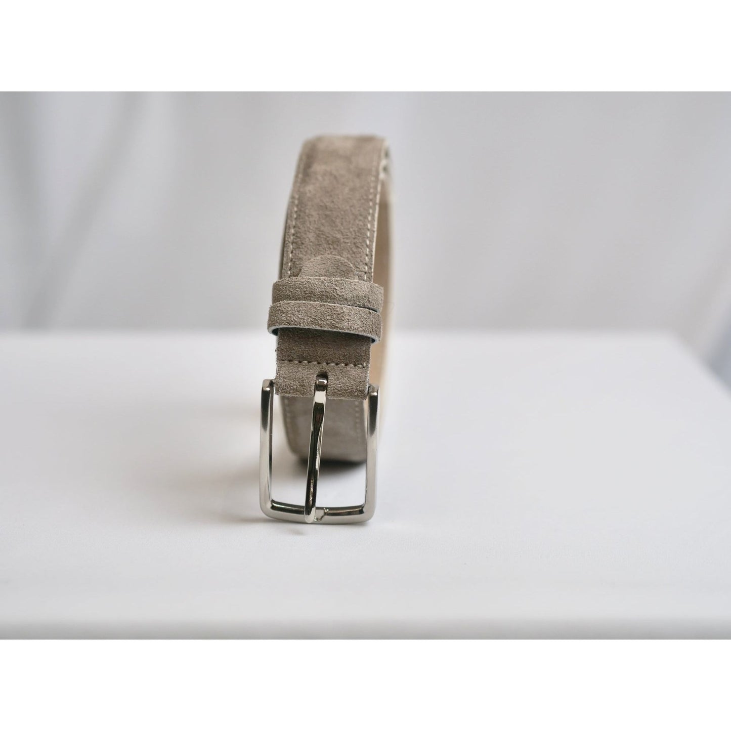 Suede leather belt