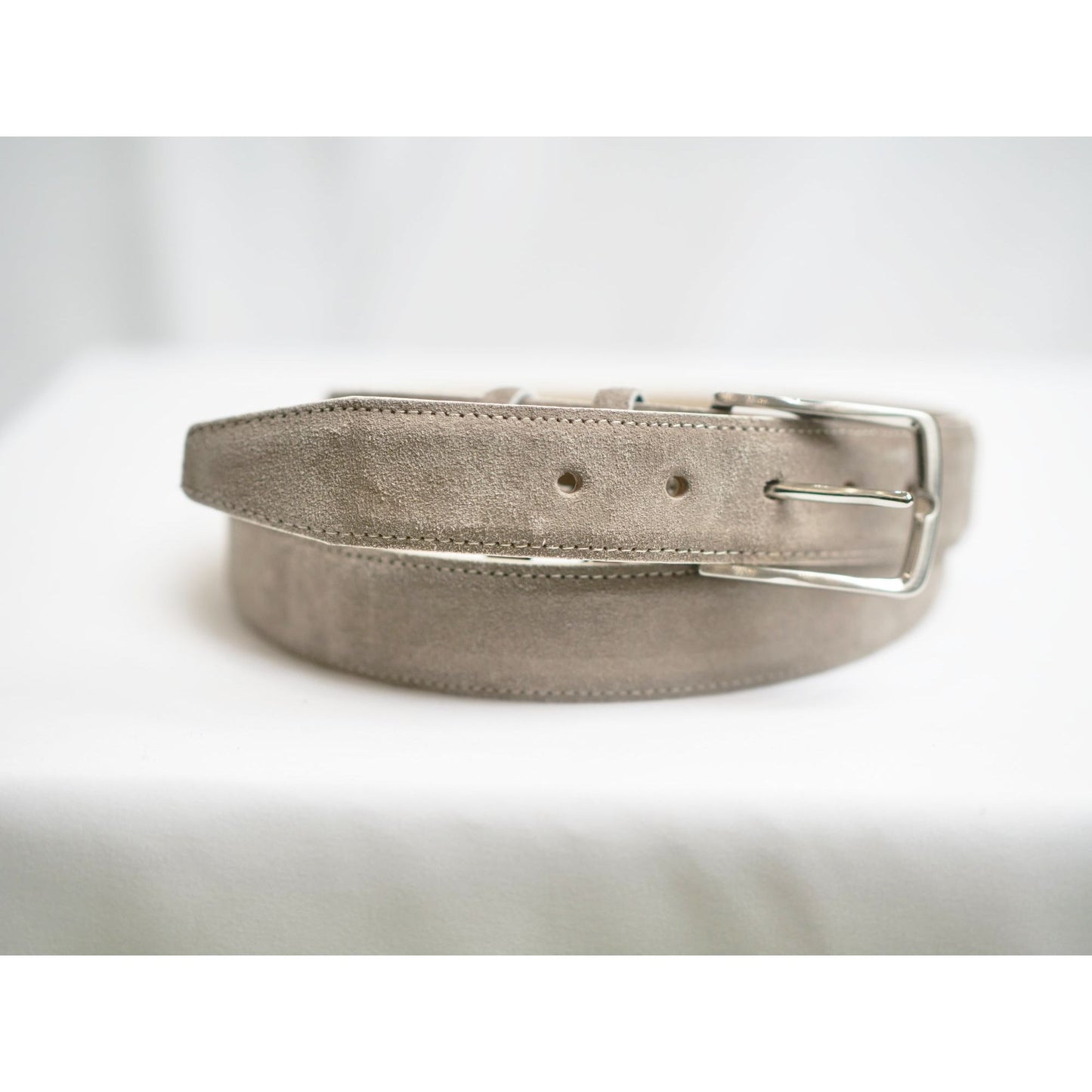 Suede leather belt