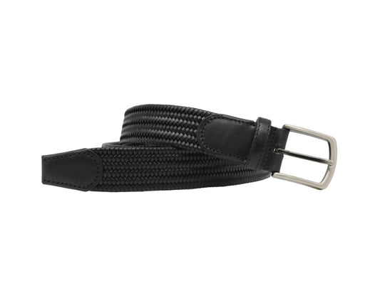 Gevlochten Leren Riem Cognac