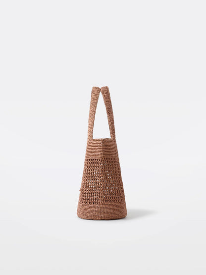 Palma Raffia Tote – Terracotta Bruin