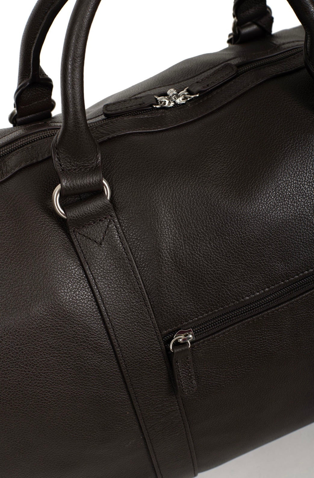 Leather Travel Bag - Dark Brown (Espresso Brown)