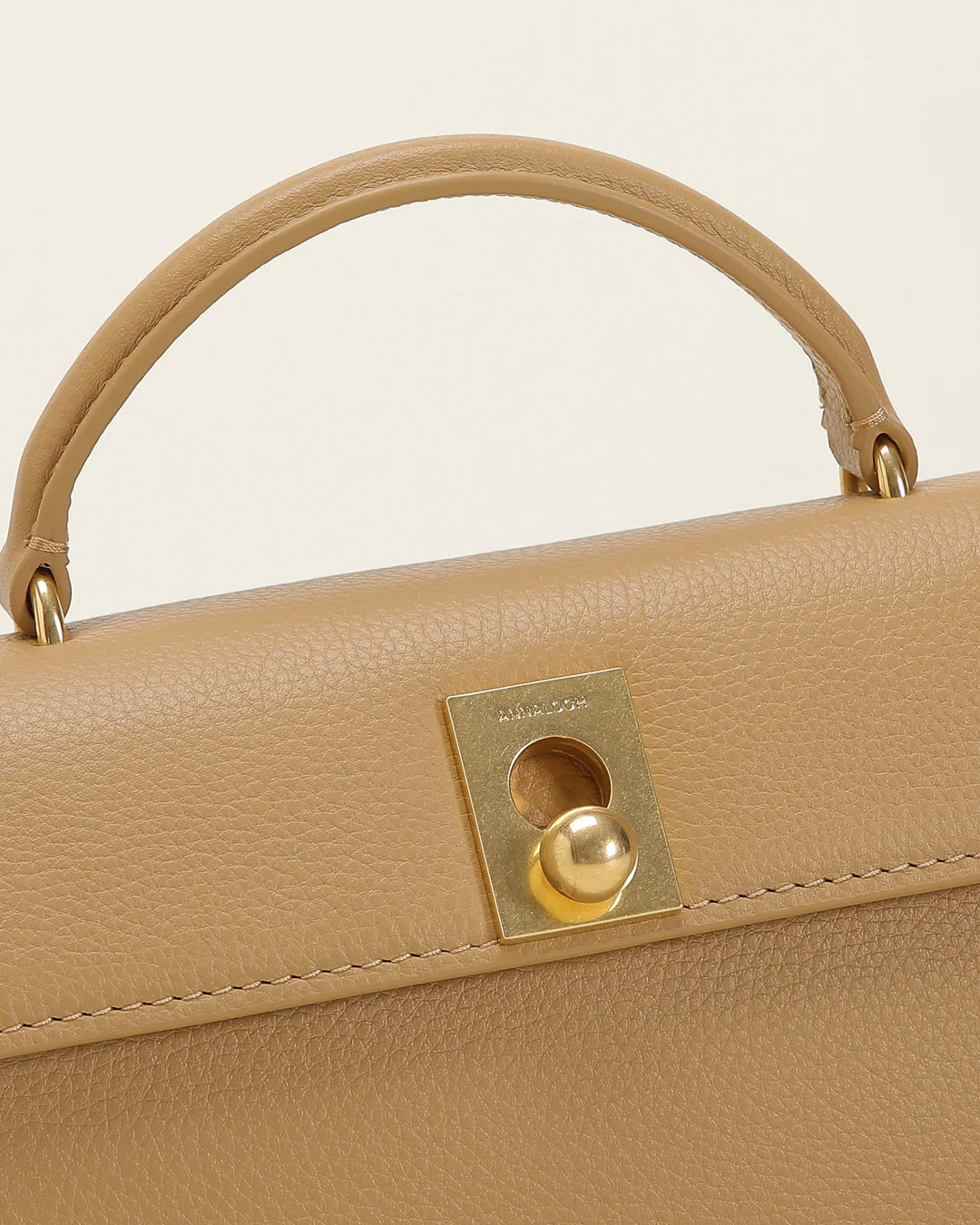Marie 22 - Handtas Beige in Kalfsleer