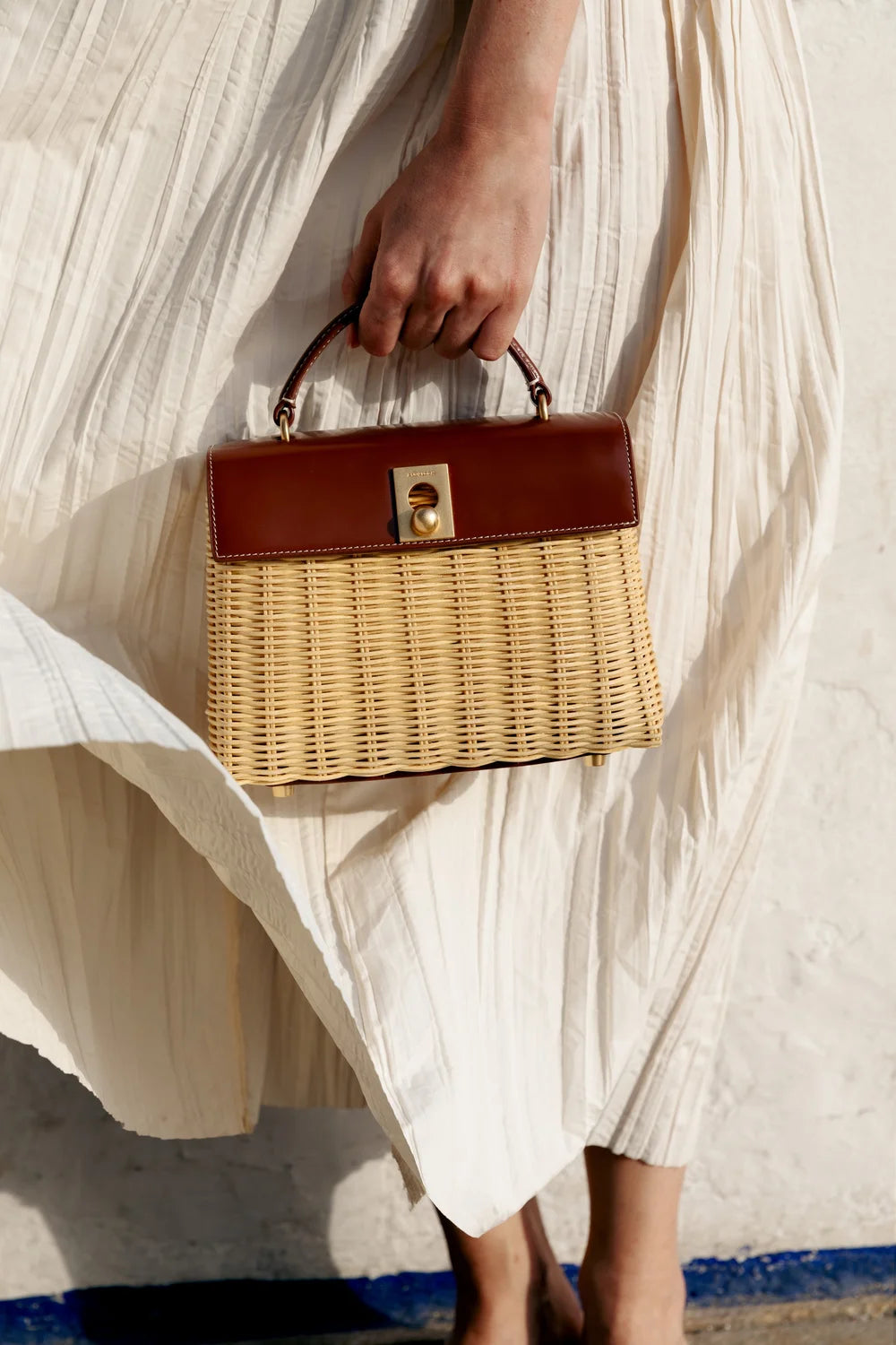 Marie 22 Haute Rattan – Bruin in Box Calf