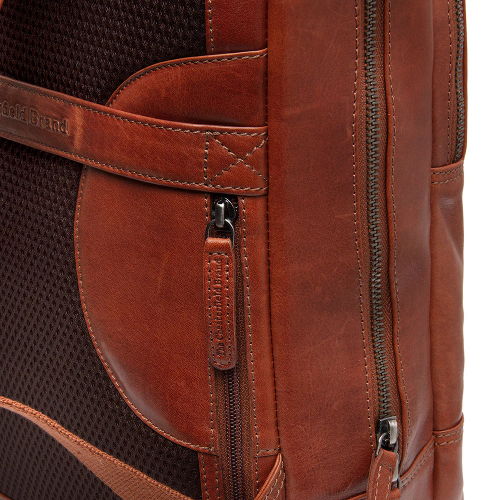 The Chesterfield Brand - Nicola Leren Backpack - Cognac