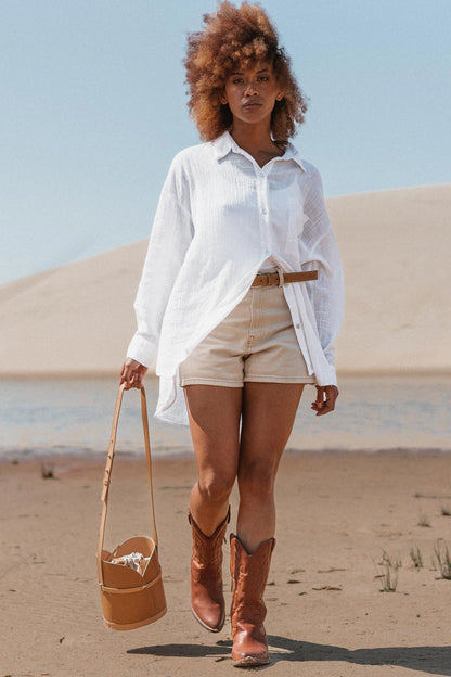 Laina- Sable (Zandkleur) - Bucket Tas