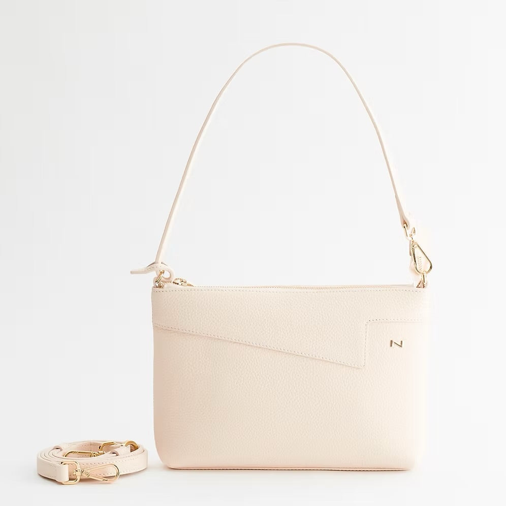 Nathan-Baume Crossbody – Palma in Pink Blush (parelroze) – Minimalistische elegantie