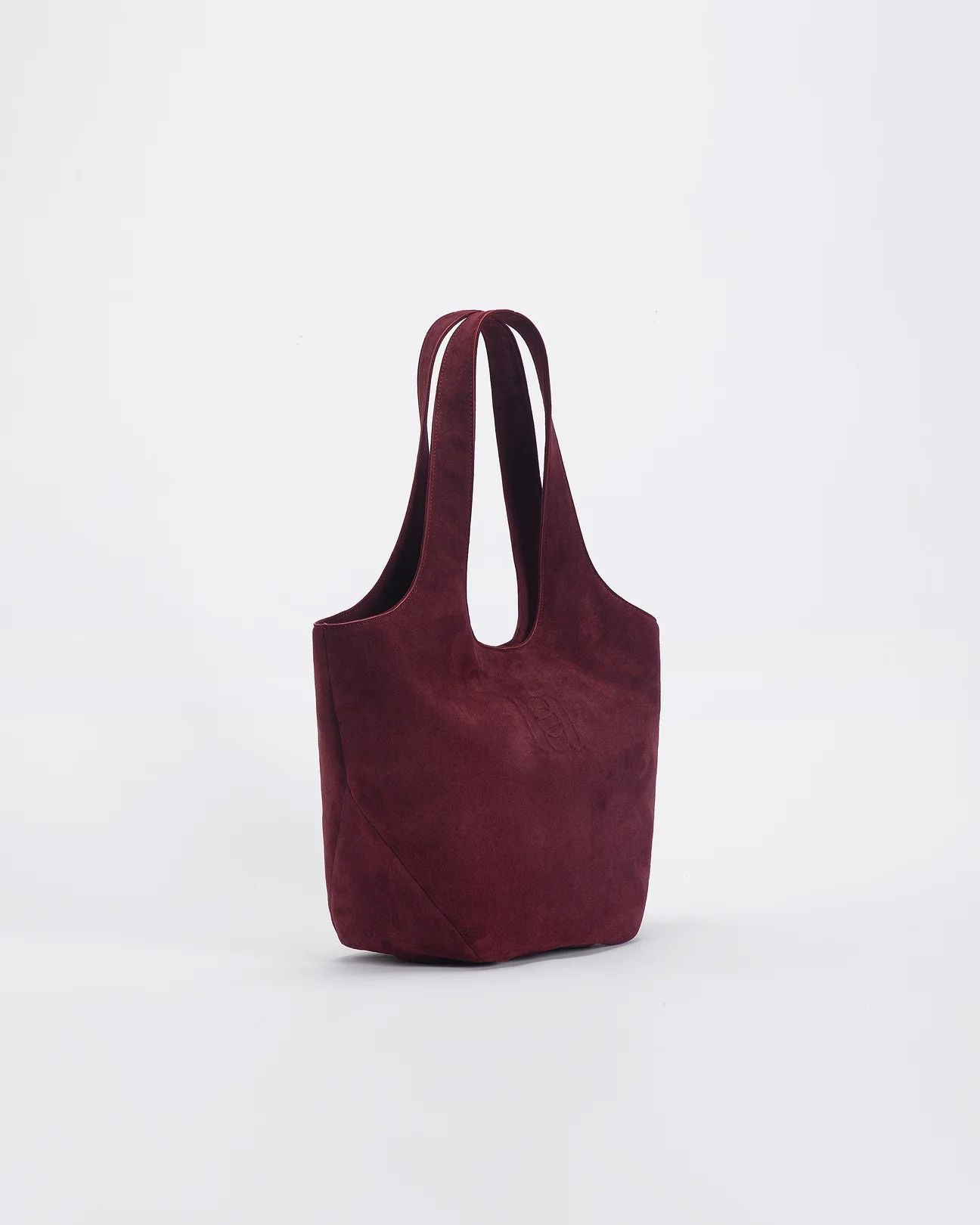 Suede Carry-All Bag Burgundy