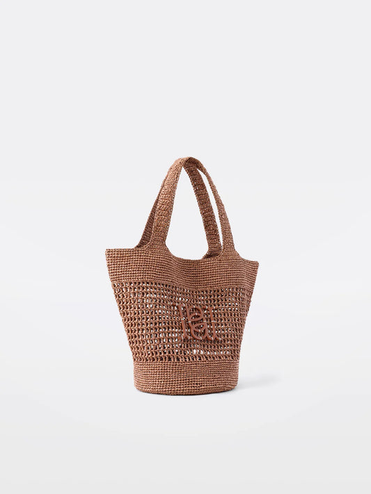 Palma Raffia Tote – Terracotta Bruin
