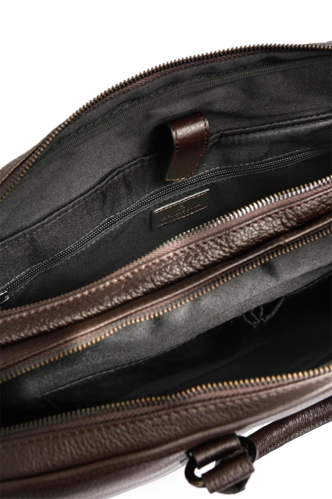 Business / Document Bag 15” & A4 – Full-grain Leather - Brown