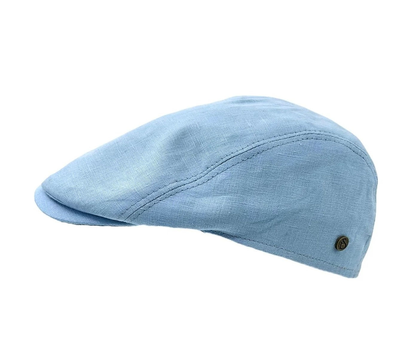 Linen Flat Cap – Handmade in Italy - Blue