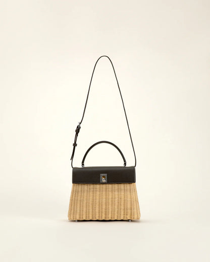 Marie 28 Haute Rattan – Box Calf - Espresso Bruin