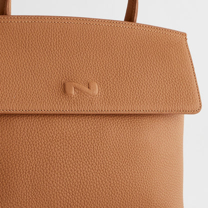 Nathan-Baume Handbag - Clarita in Setter (Dark Cognac)