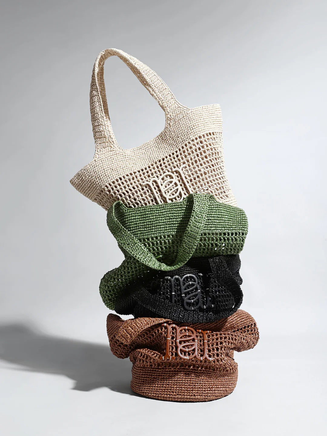 Palma Raffia Tote – Salie Groen