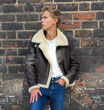 Mouton Shearling Nappa Lamp - Donkerbruin