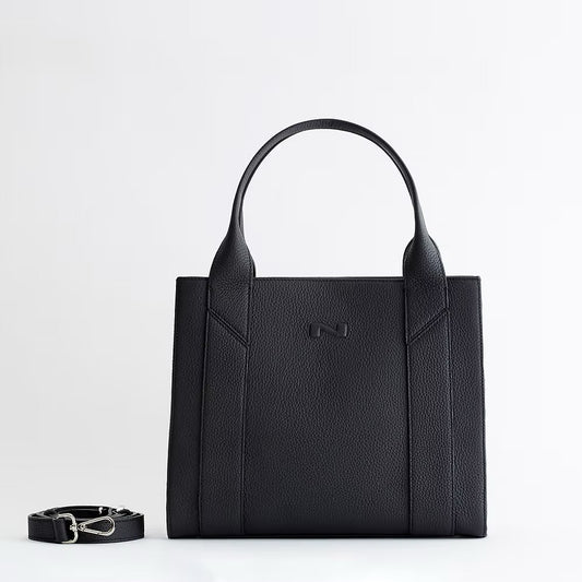 Nathan-Baume Handbag – Breda in Black – Elegant structure & practical design