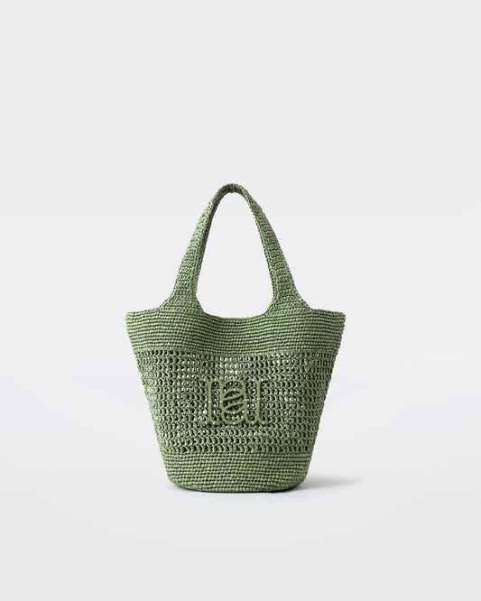 Palma Raffia Tote – Salie Groen