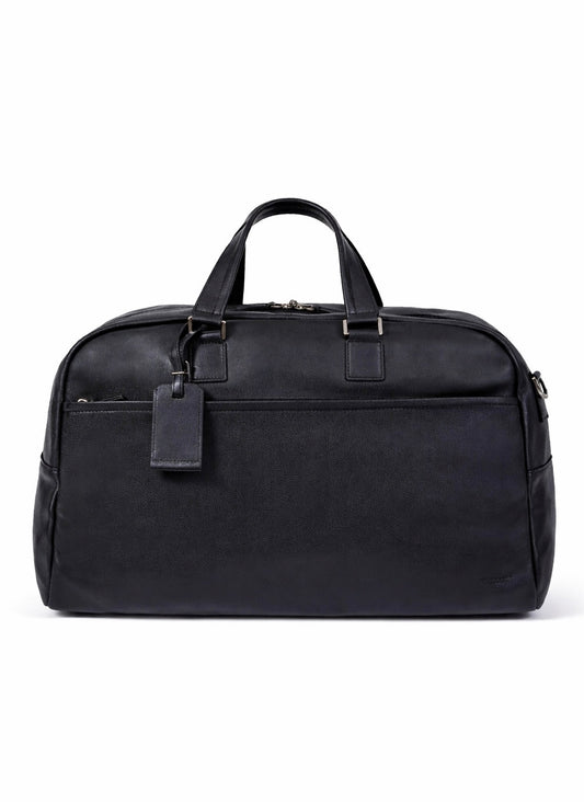 Leather Travel Bag - Black