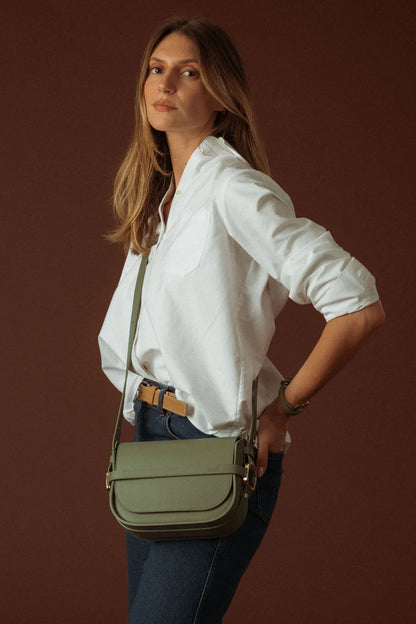 Sara - Crossbody Tas - Olijfgroen