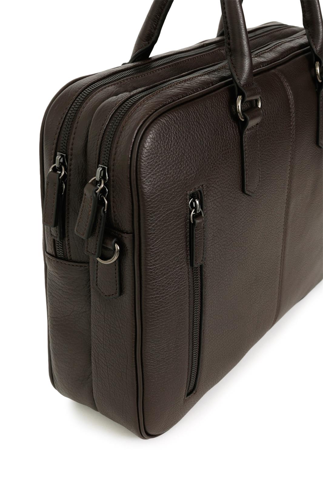 Business / Document Bag 15” & A4 – Full-grain Leather - Brown
