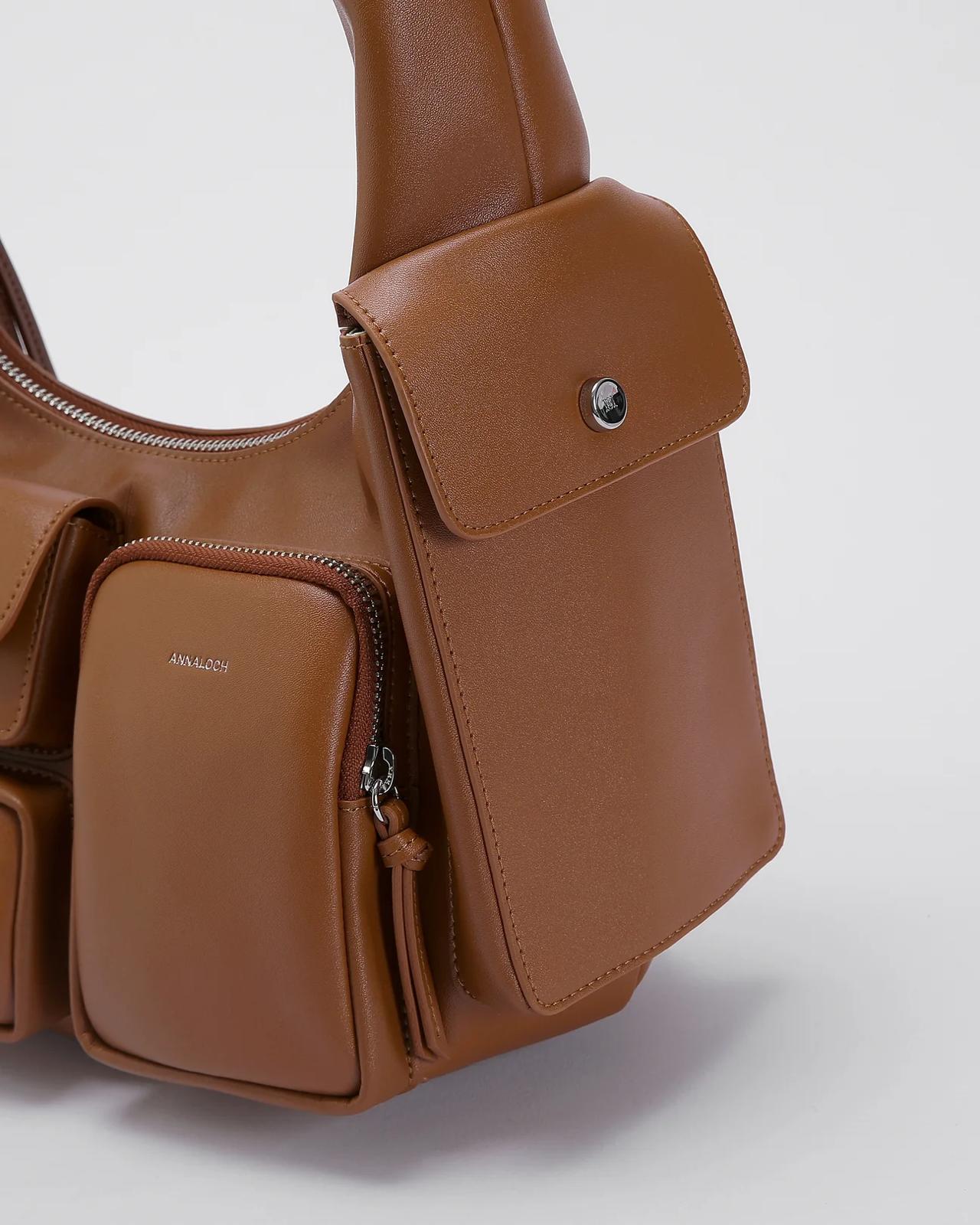 Cargo Shoulder Bag Brown