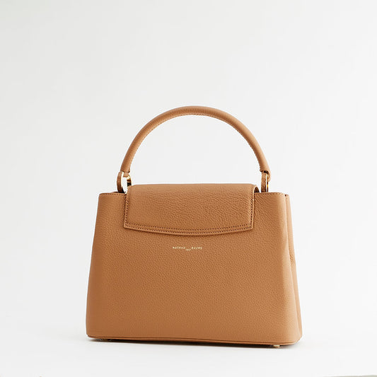 Nathan-Baume Handbag - Magnolia in Cognac