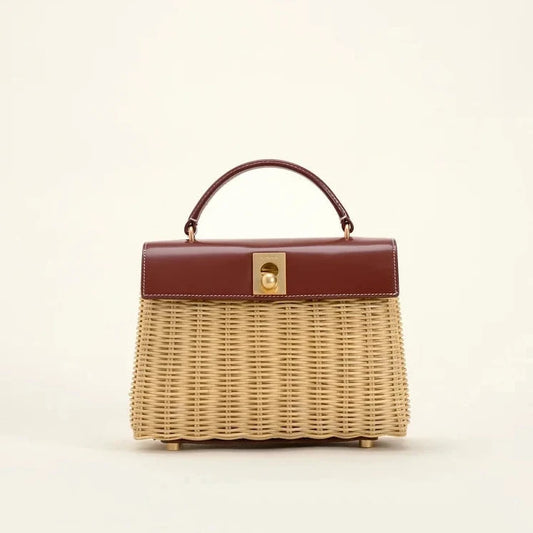 Marie 22 High Rattan – Brown in Box Calf