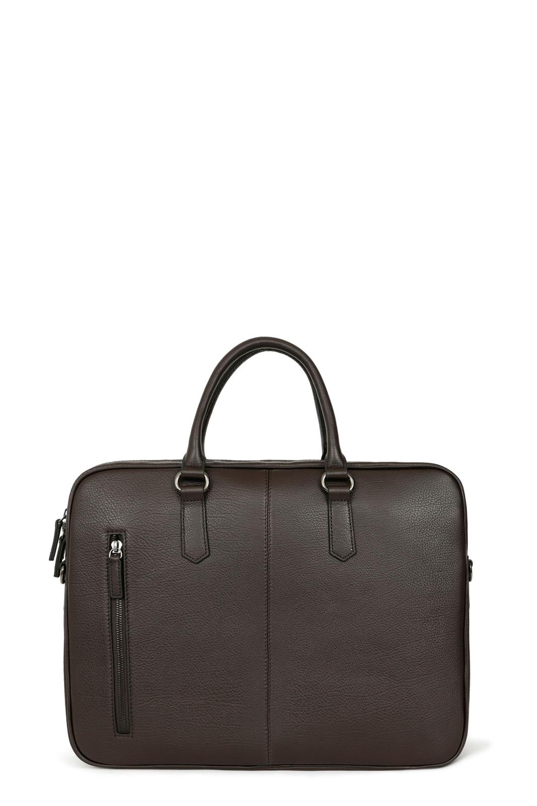 Business / Document Bag 15” & A4 – Full-grain Leather - Brown