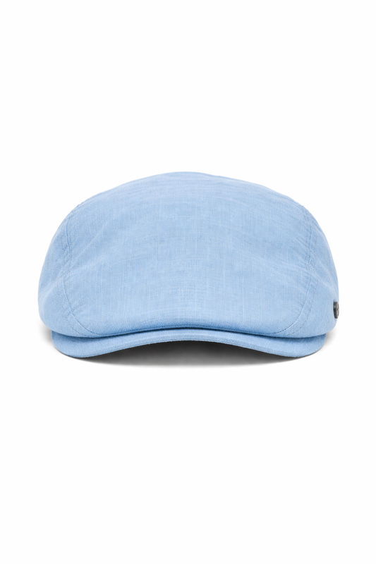 Linnen Flat Cap – Handmade in Italy - Blue