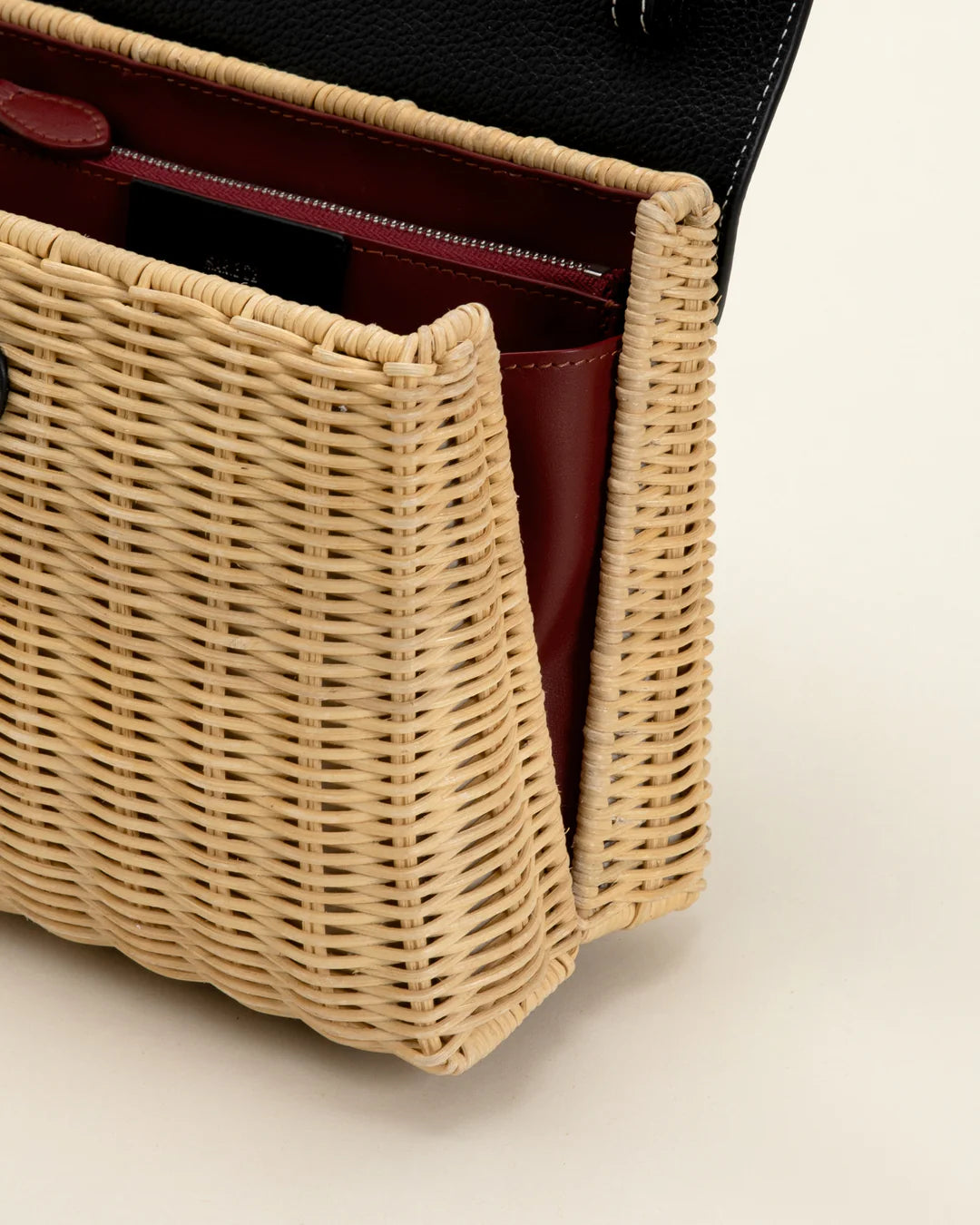 Marie 22 Haute Rattan – Zwart in Box Calf