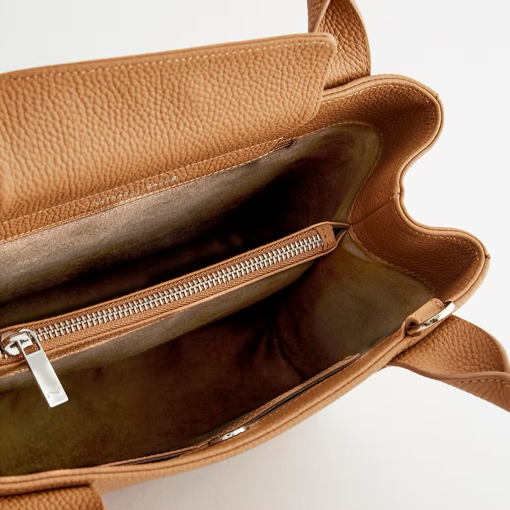 Nathan-Baume Handbag – Breda in Cognac – Elegant structure & practical design