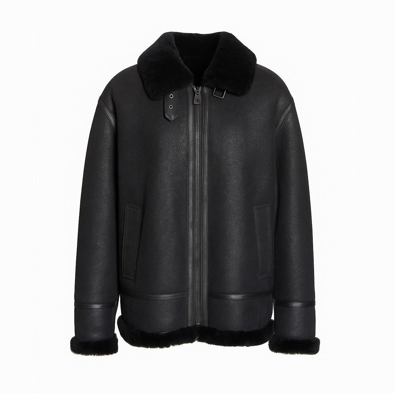 Mouton Shearling - Bombardier in Zwart