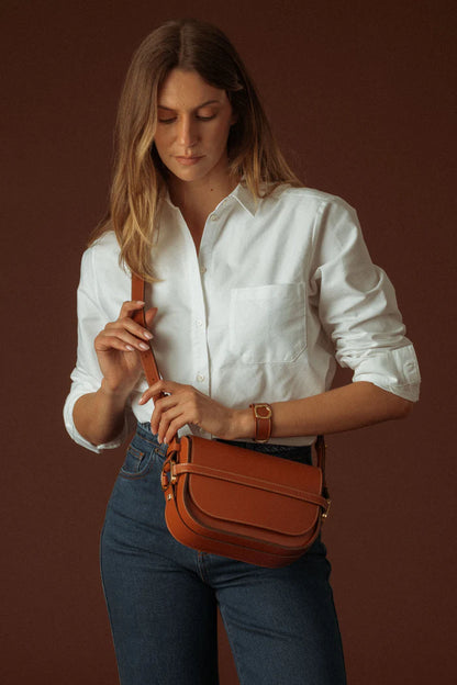 Sara - Crossbody Tas - Noisette (Hazelnoot)