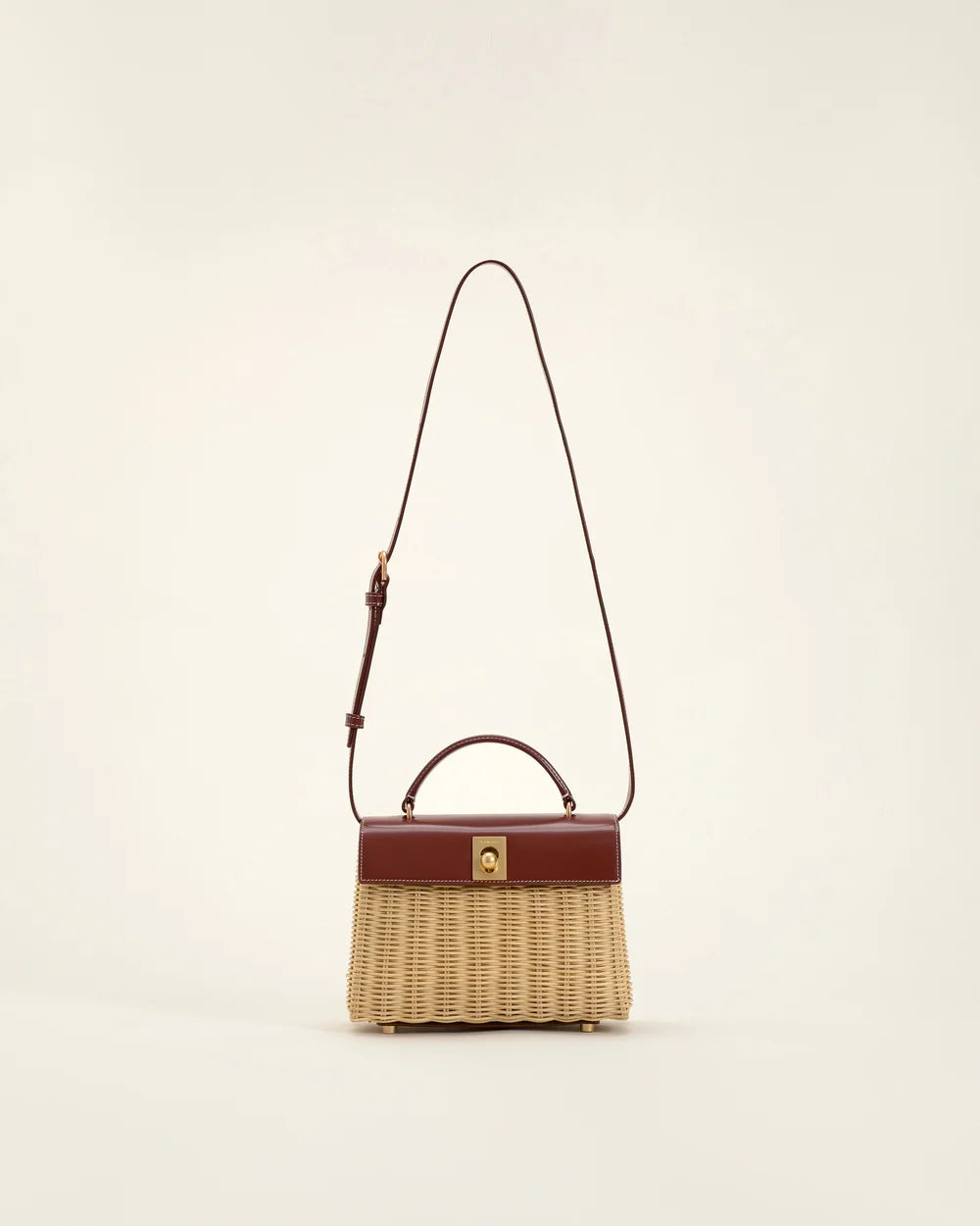 Marie 22 Haute Rattan – Bruin in Box Calf