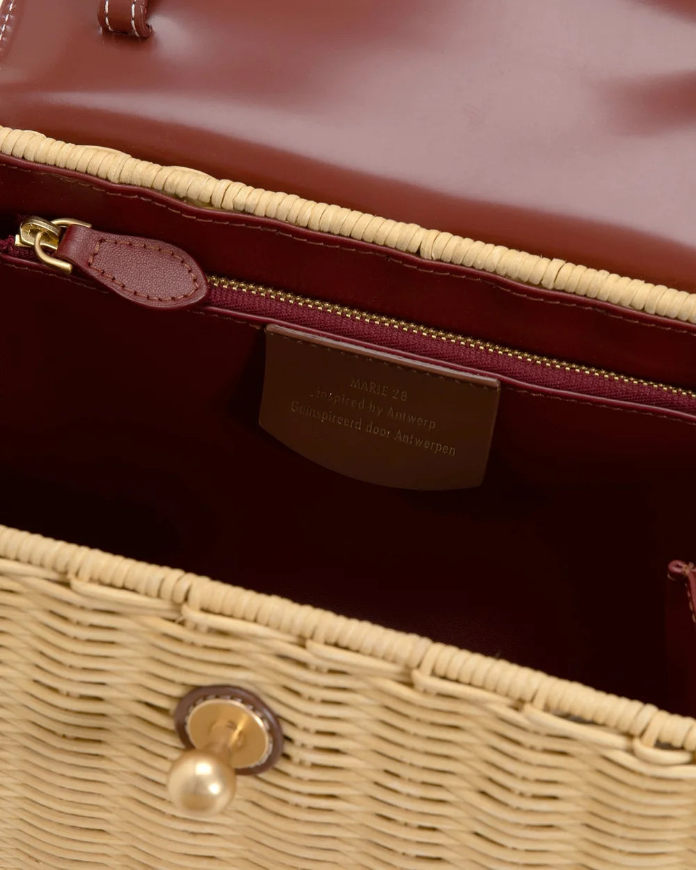 Marie 22 Haute Rattan – Bruin in Box Calf