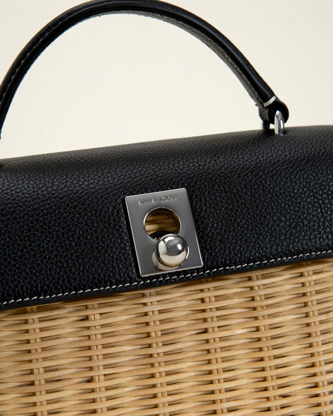 Marie 22 Haute Rattan – Zwart in Box Calf