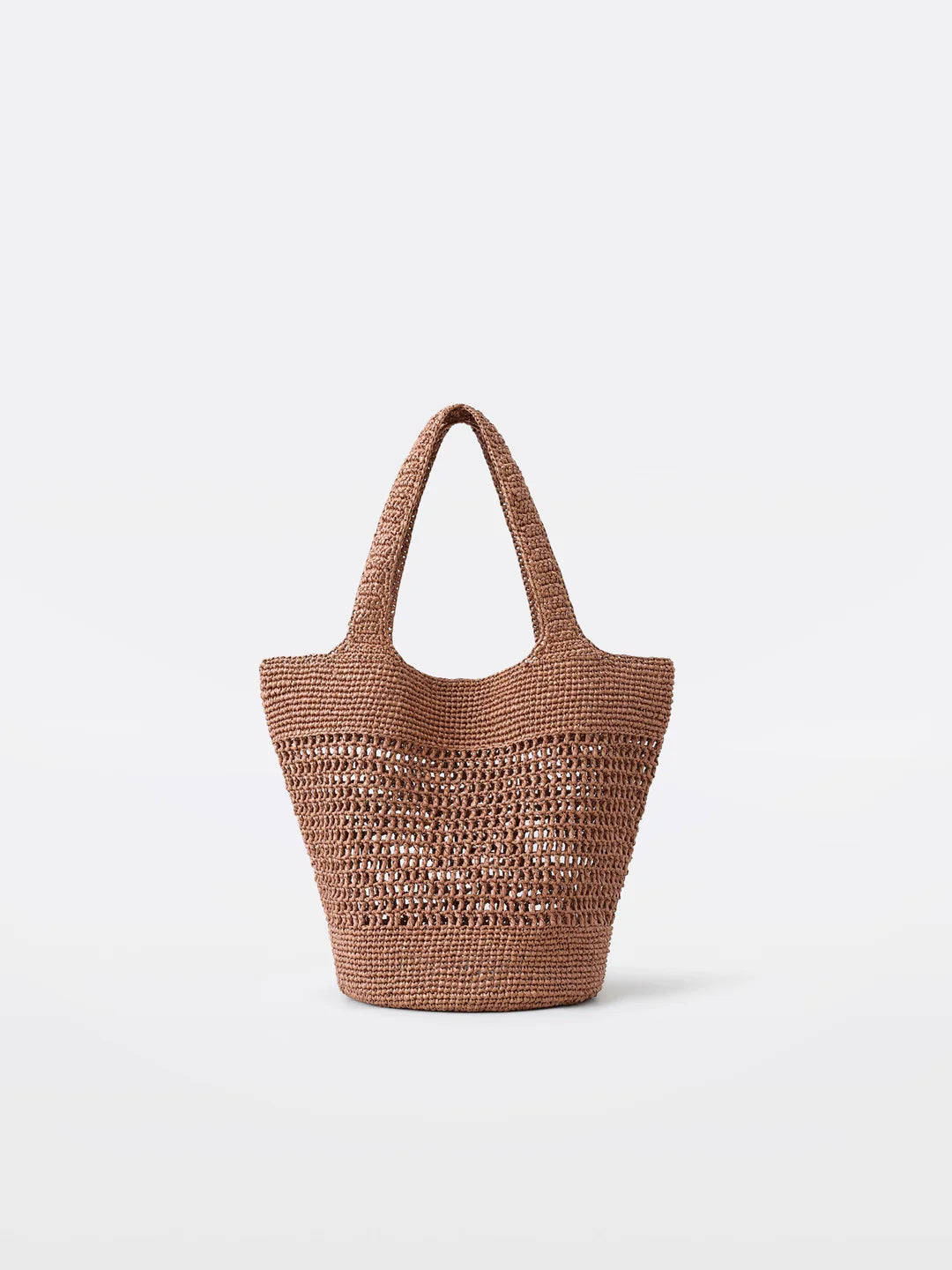 Palma Raffia Tote – Terracotta Bruin