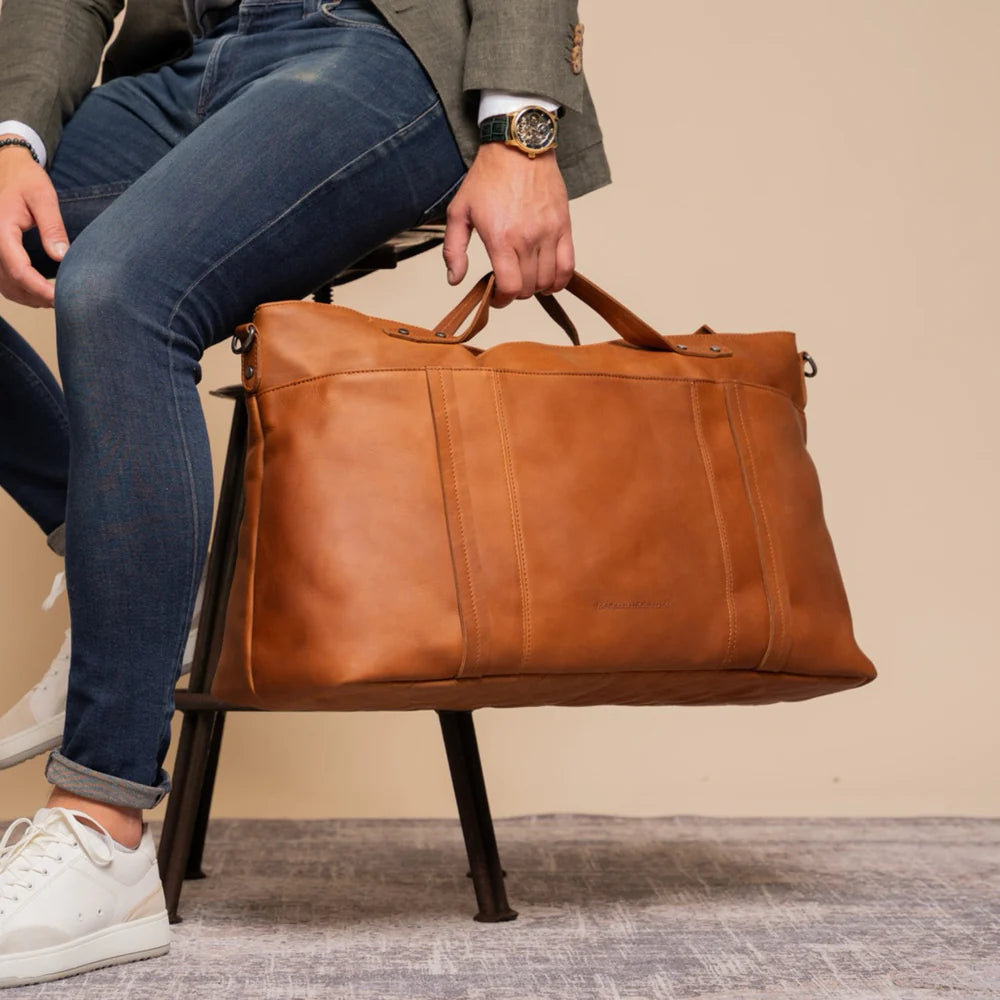 The Chesterfield Brand - Mark Leather Travel Bag - Cognac