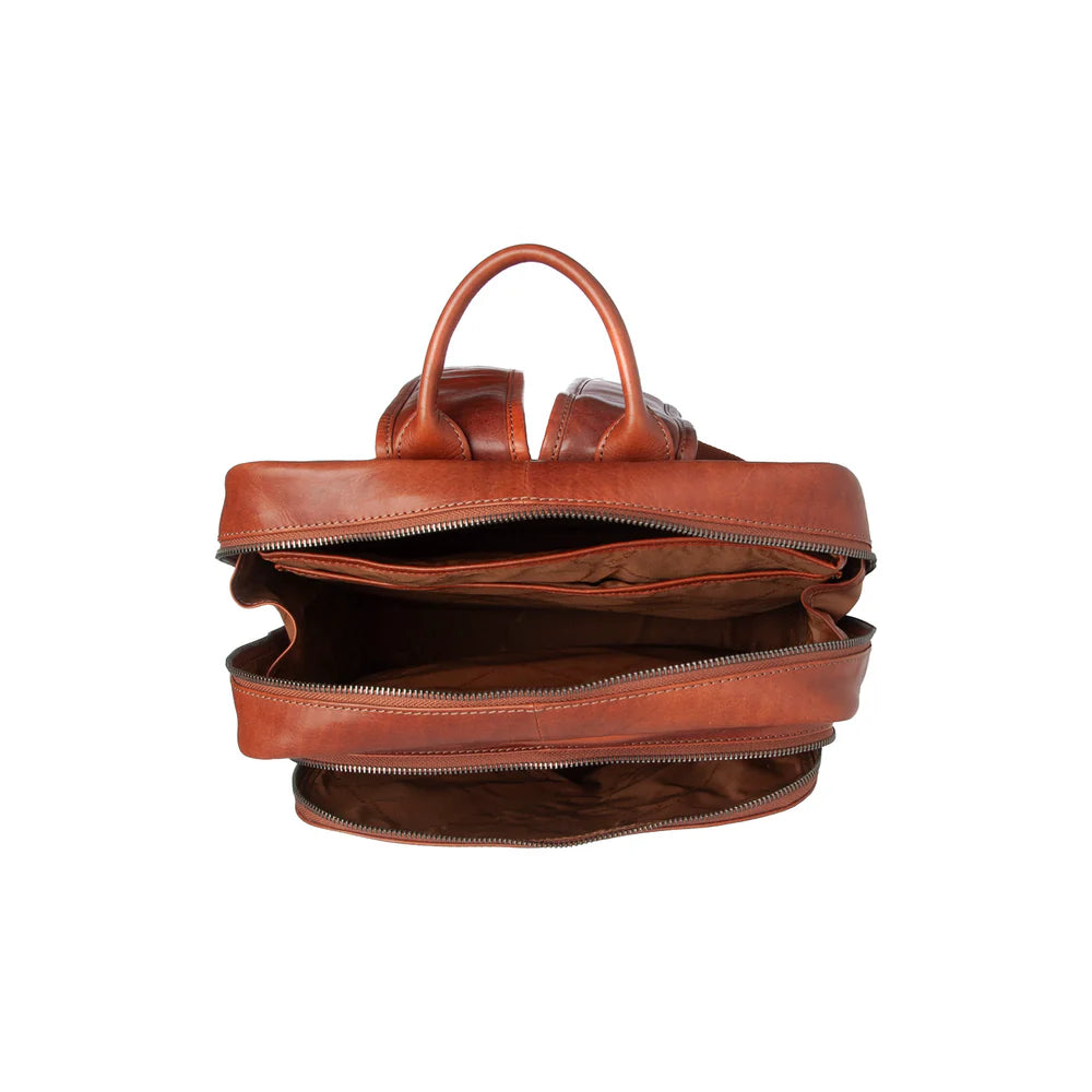 The Chesterfield Brand - Nicola Leren Backpack - Cognac
