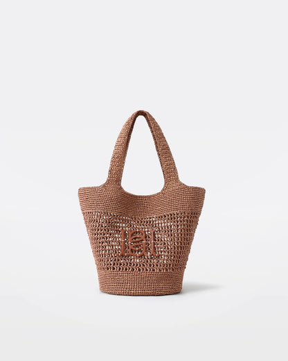 Palma Raffia Tote – Terracotta Bruin