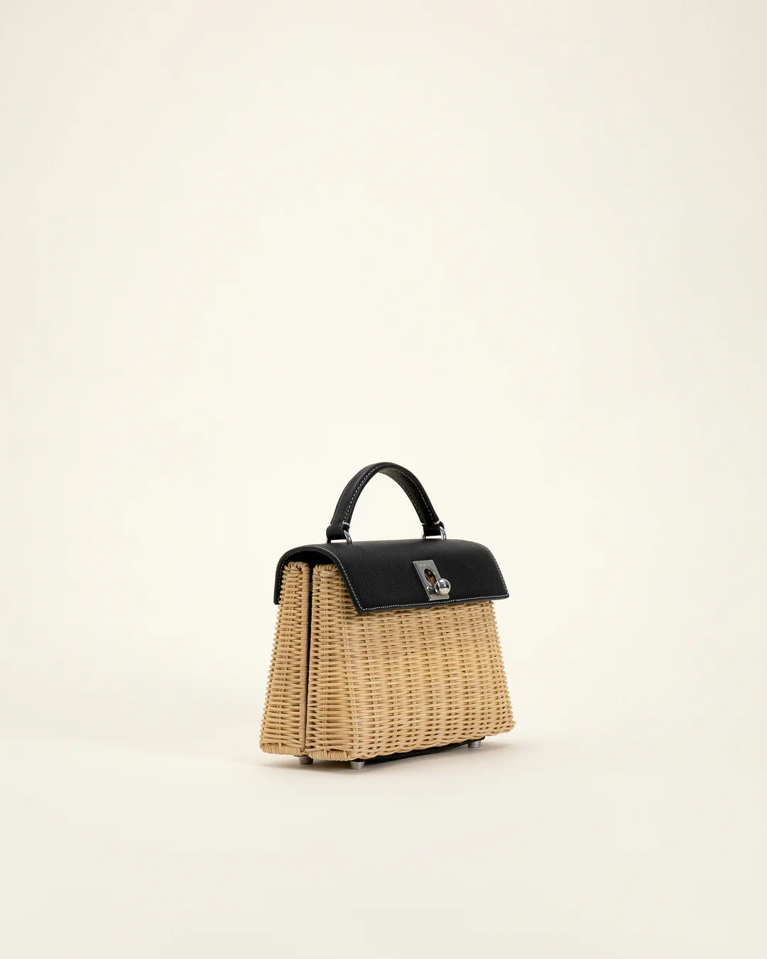 Marie 22 Haute Rattan – Zwart in Box Calf