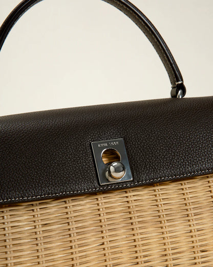 Marie 28 Haute Rattan – Box Calf - Espresso Bruin