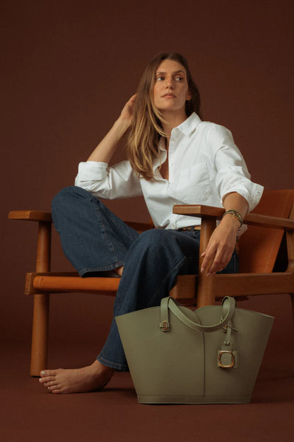 Liza - Tote Bag - Olijfgroen