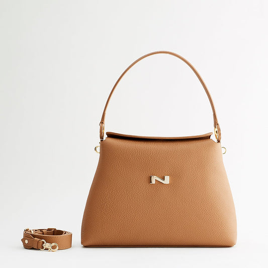 Nathan-Baume Shoulder Bag - Camelia in Cognac